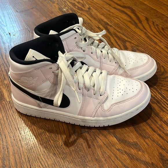 Nike Shoes - Jordan 1 Mid 'Barely Rose' Wedge Sneakers size 7.5